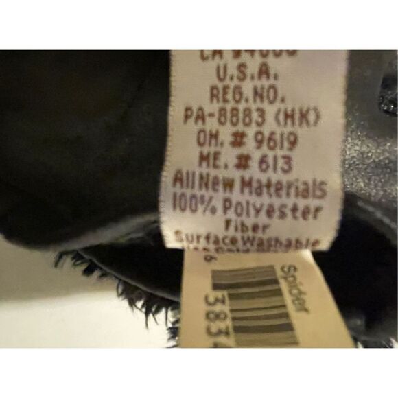 Folkmanis Black Plush Spider puppet Black Hand Glove Puppet Movie Prop Eight Leg - Picture 11 of 13